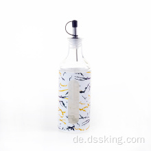 Glasölflasche mit Plastikgehäuse